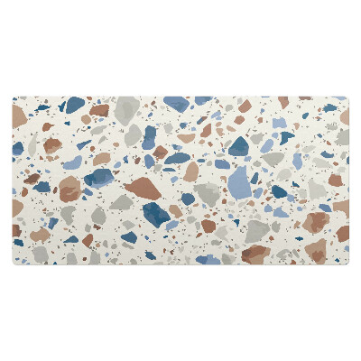 Mata na biurko Terrazzo w pastelach