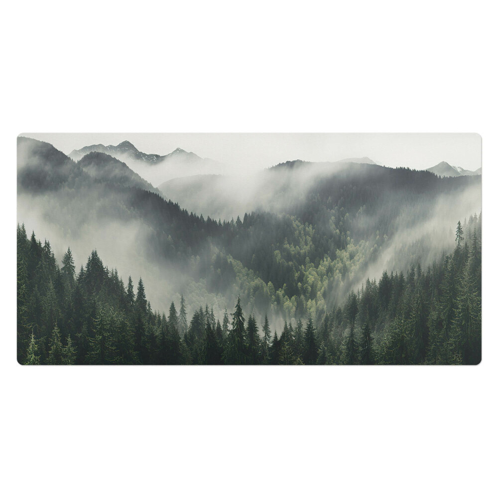 Duża podkładka ochronna na biurko Mgła nad lasem