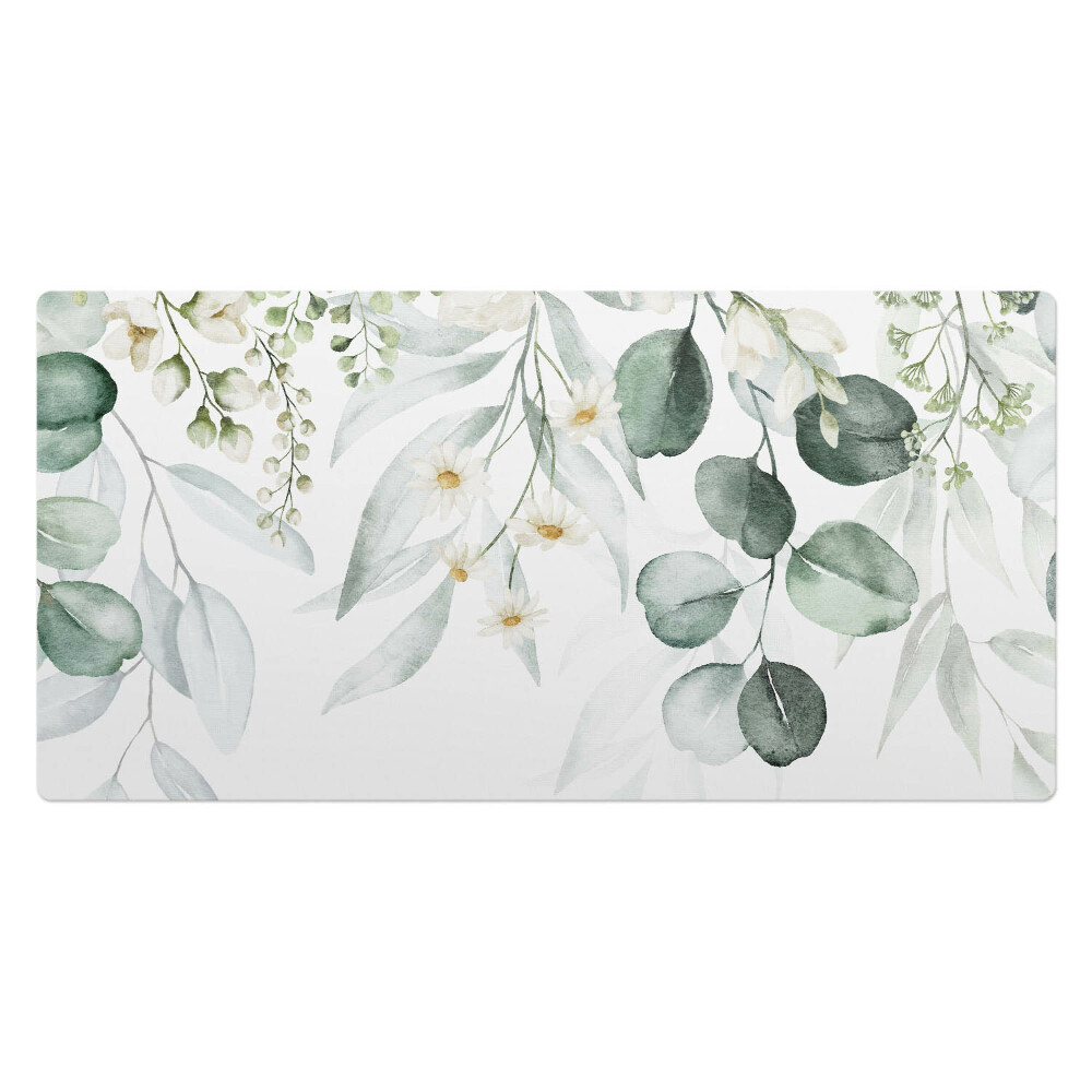 Duża podkładka na biurko dla dzieci Kwiatowy wzór liści