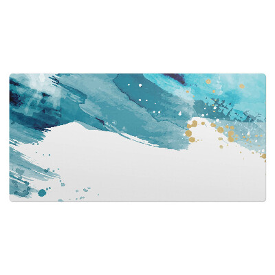 Podkładka na całe biurko Akwamarynowe pociągnięcia