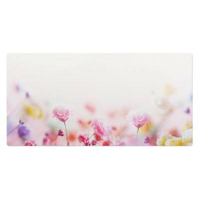 Duża podkładka ochronna na biurko Pastelowe kwiaty łąki
