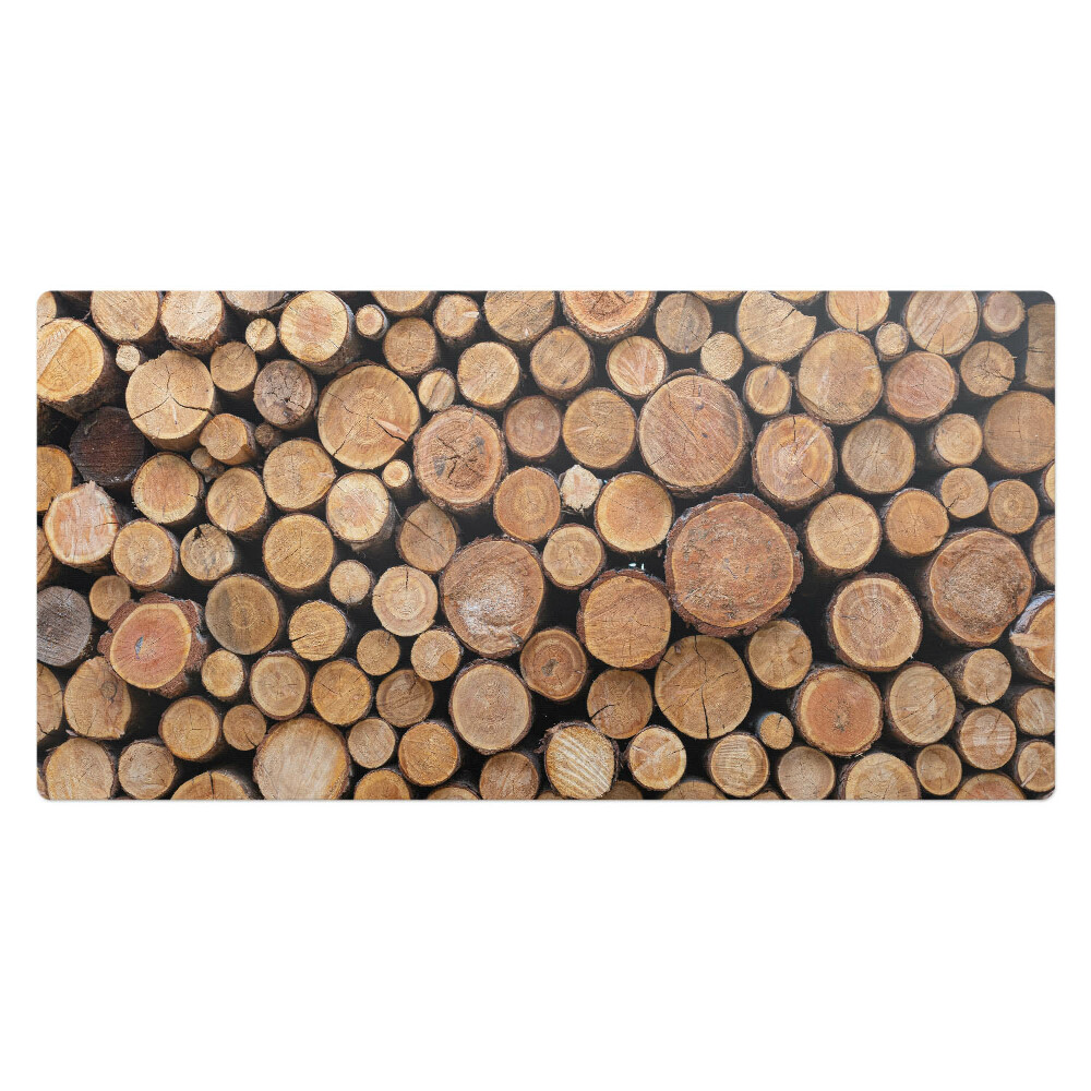 Podkładka na biurko Stosy drewnianych bali