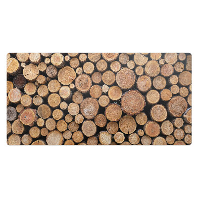 Podkładka na biurko Stosy drewnianych bali