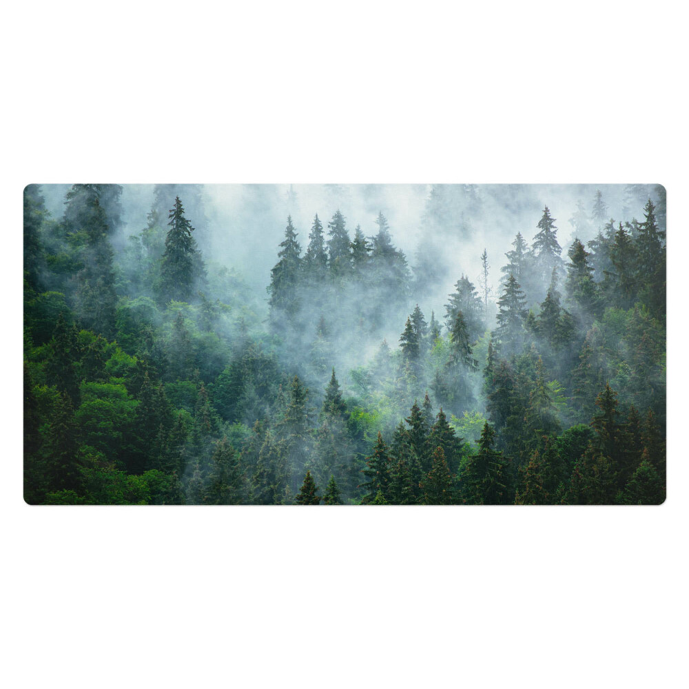 Mata na biurko Mglisty las iglasty