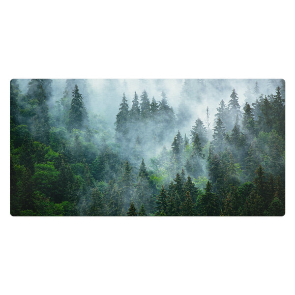 Mata na biurko Mglisty las iglasty