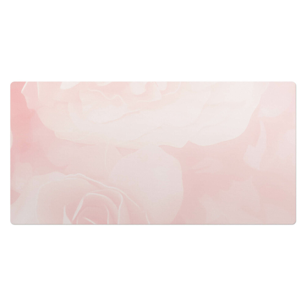 Mata na biurko Delikatne róże