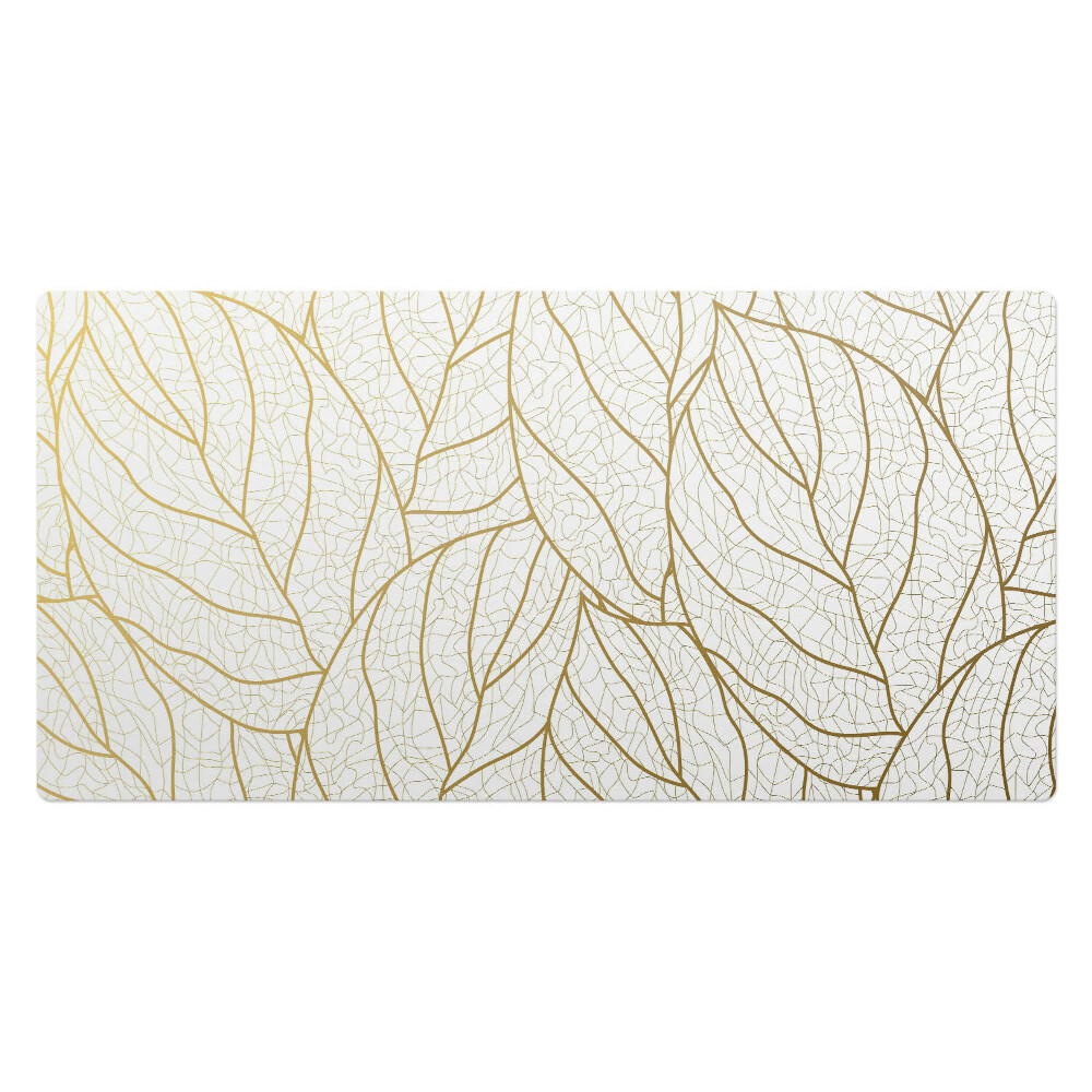 Podkładka na całe biurko Liście w delikatnym wzorze