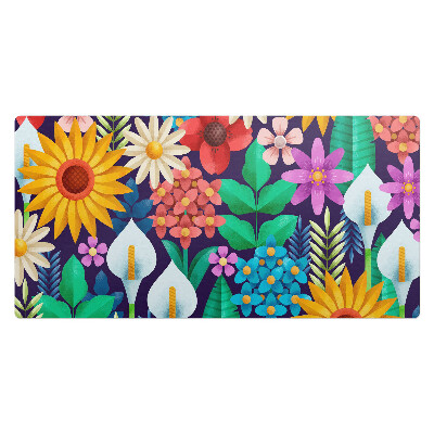Podkładka na całe biurko Kwiatowy wzór retro