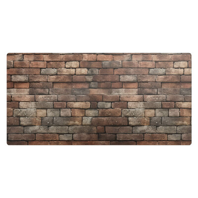 Mata ochronna na biurko Ceglana ściana retro