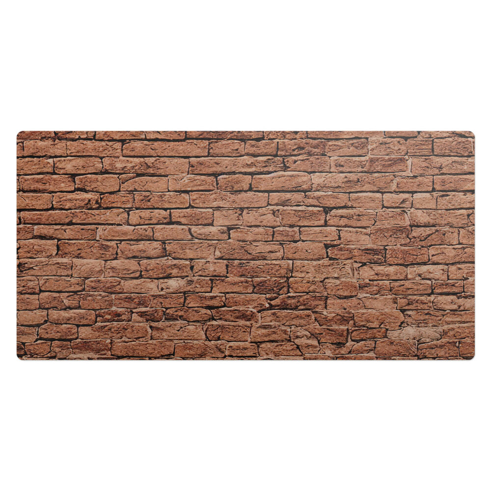 Duża podkładka na biurko Ceglana ściana retro