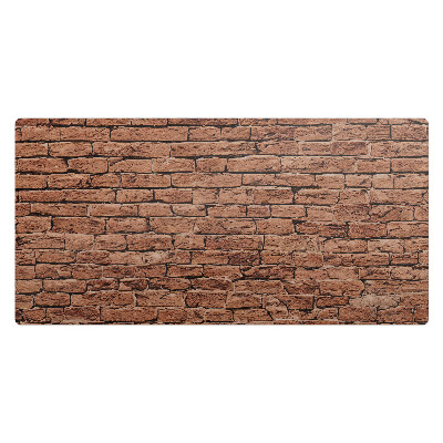 Duża podkładka na biurko Ceglana ściana retro