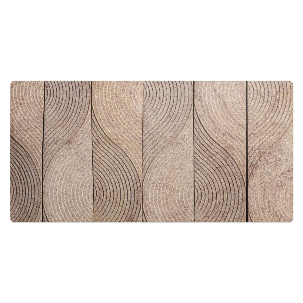 Mata ochronna na biurko Drewniane fale