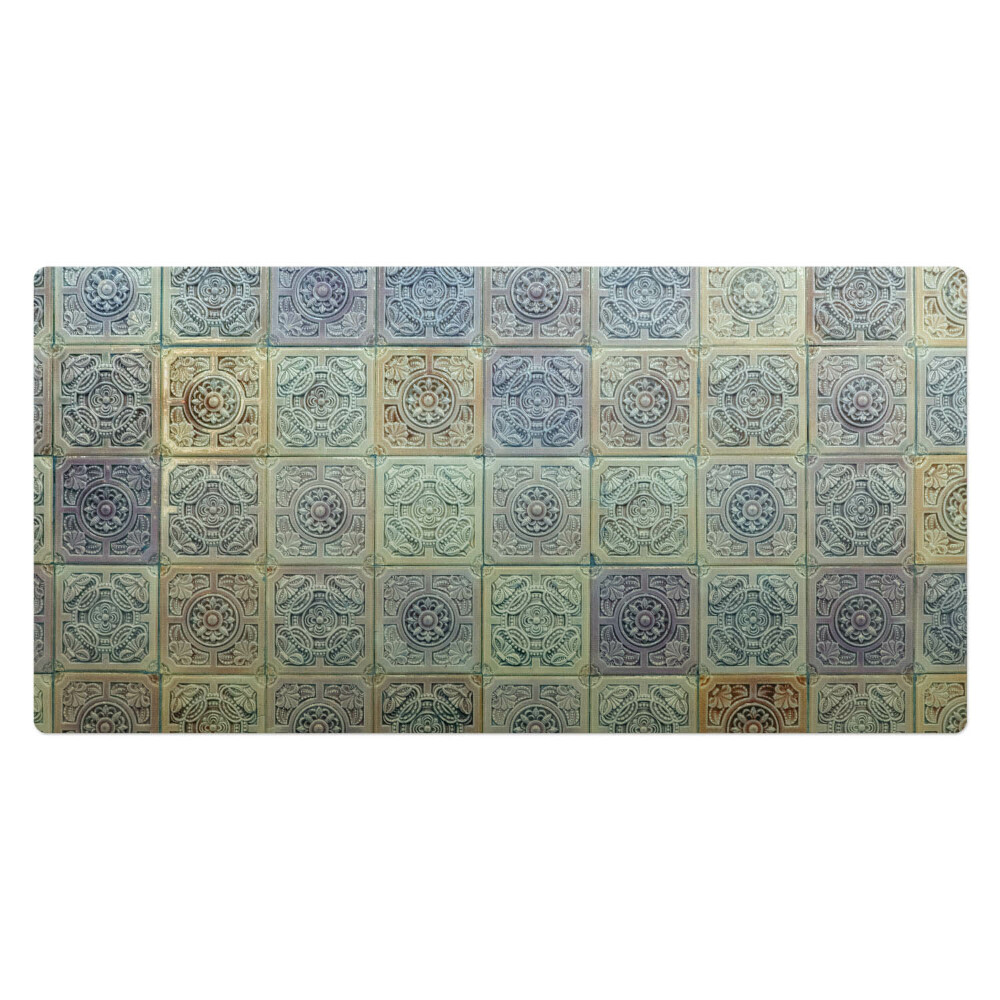 Mata na biurko Retro kafelki vintage