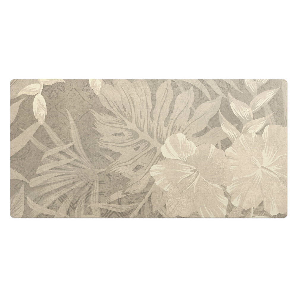 Duża podkładka na biurko dla dzieci Tropikalne liście retro