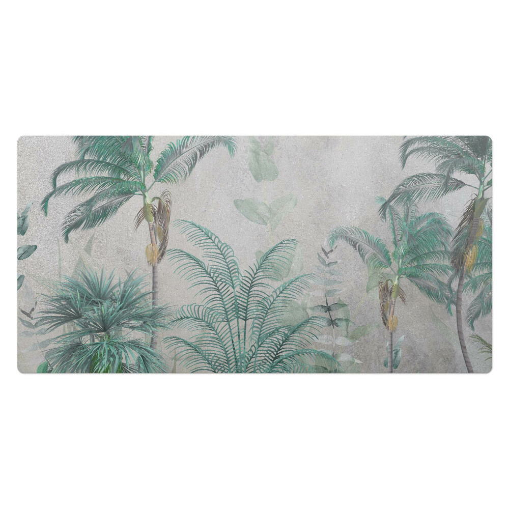 Mata na biurko Palmy na pastelowym tle