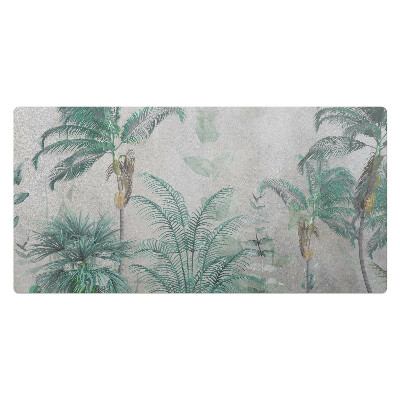 Mata na biurko Palmy na pastelowym tle