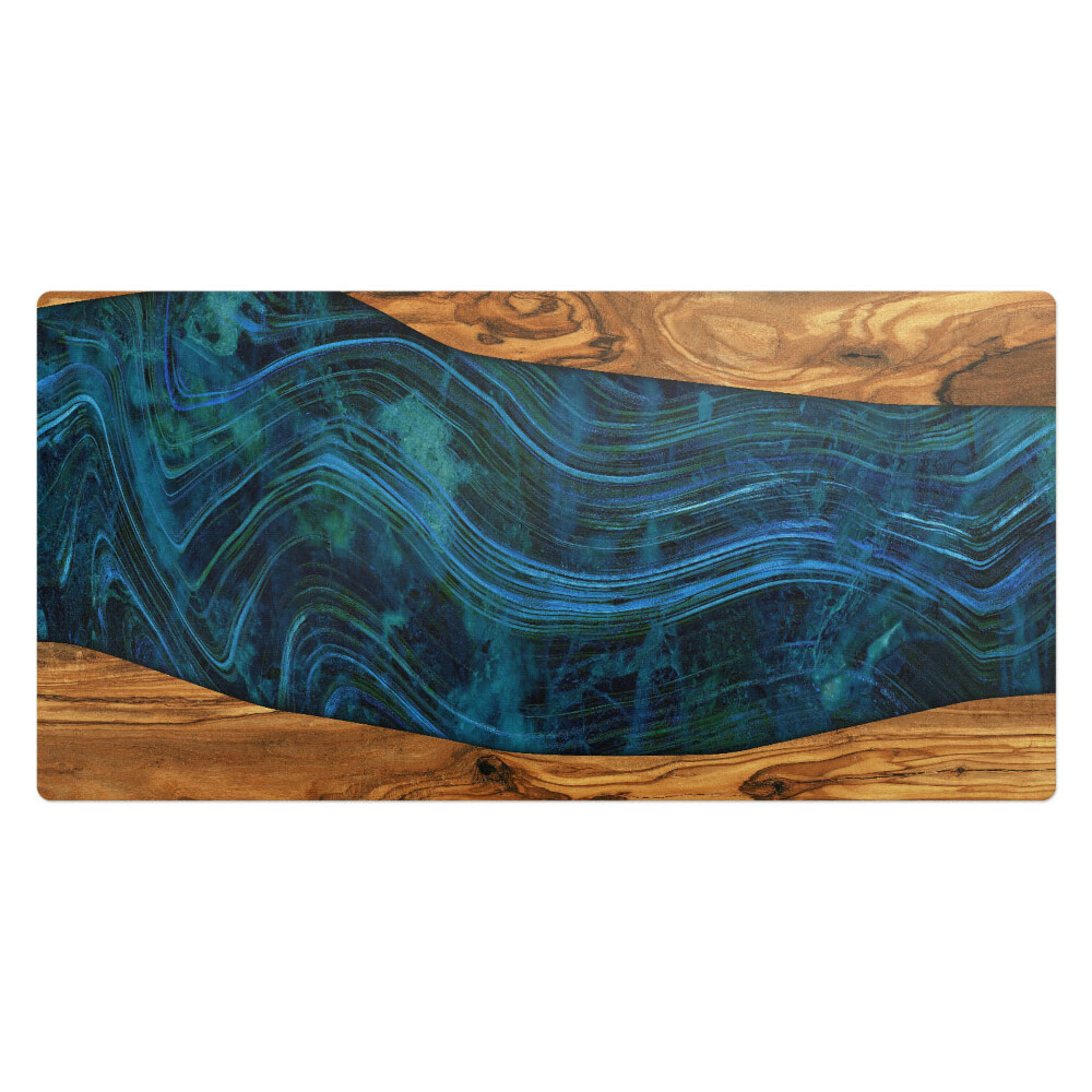 Duża podkładka na biurko dla dzieci Drewno i fale
