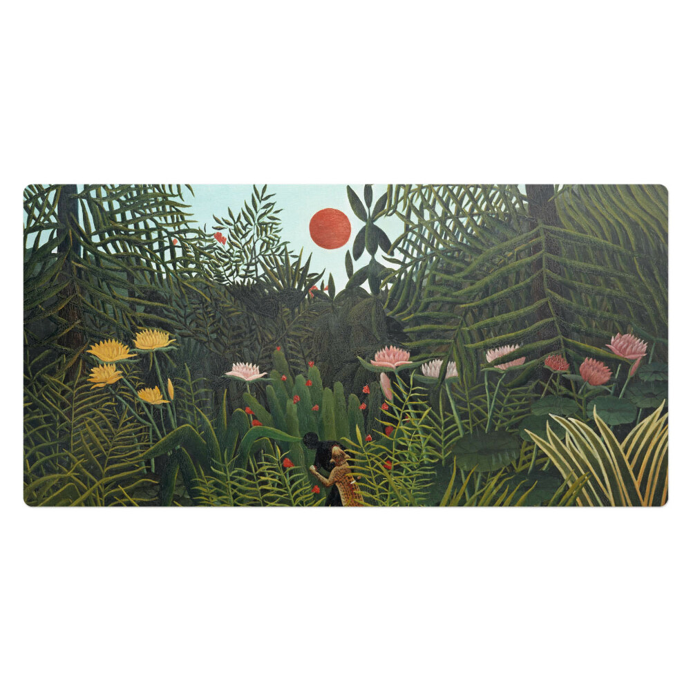 Podkładki na całe biurko Dżungla o zachodzie