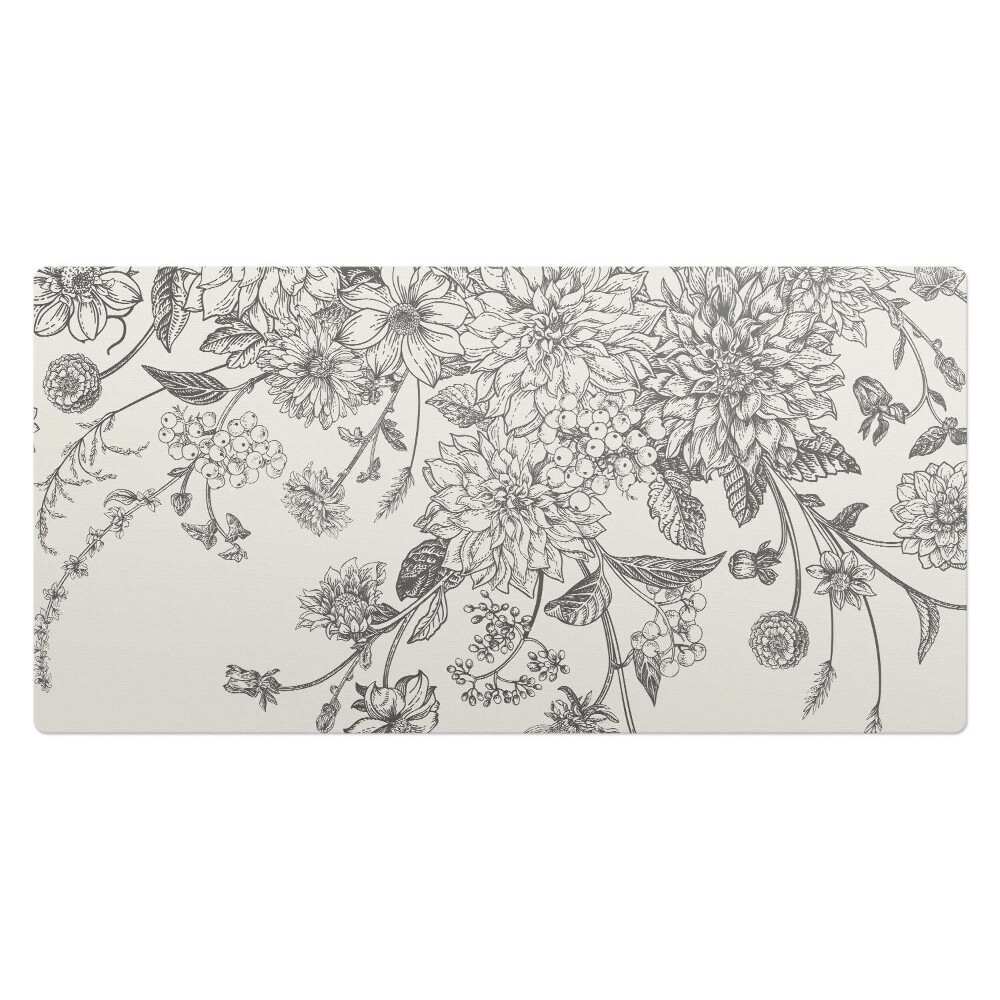 Duża podkładka na biurko Kwiatowy wzór vintage