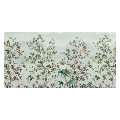 Mata ochronna na biurko Egzotyczne ptaki wśród drzew