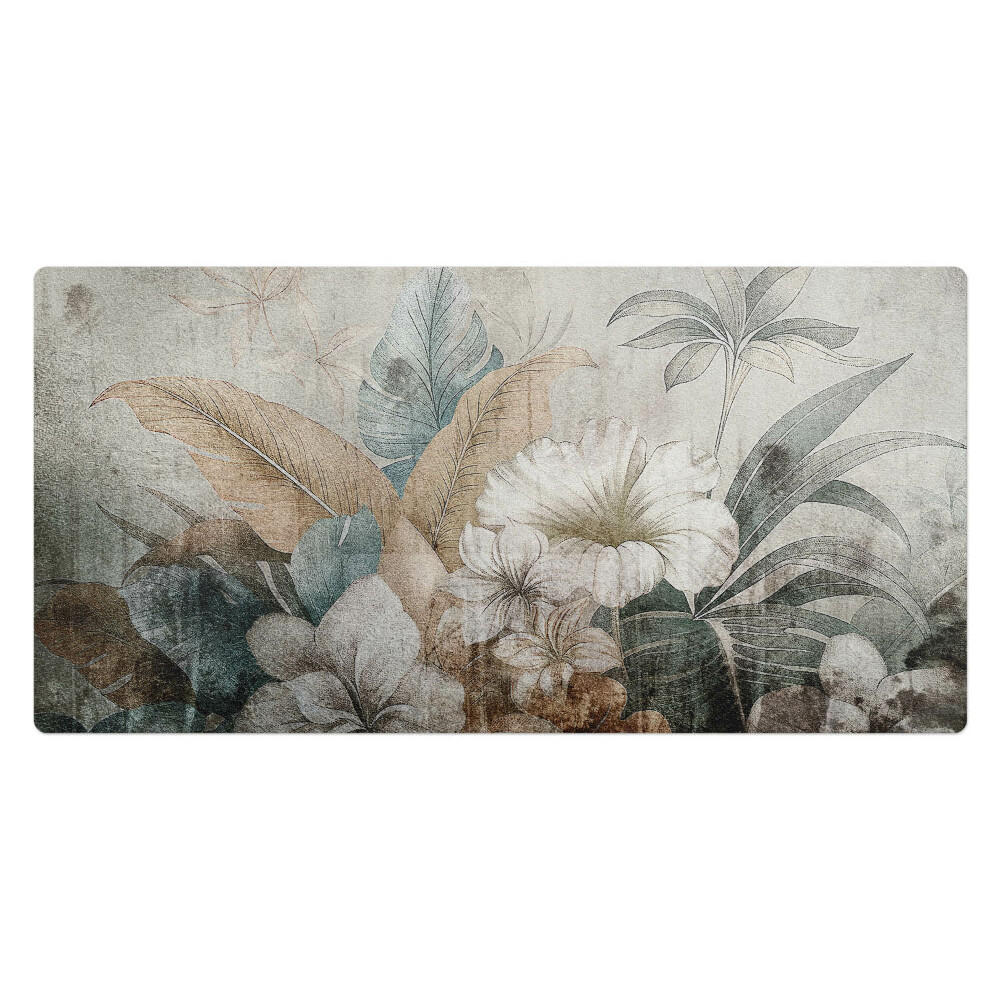 Duża podkładka na biurko dla dzieci Kwiatowy wzór vintage