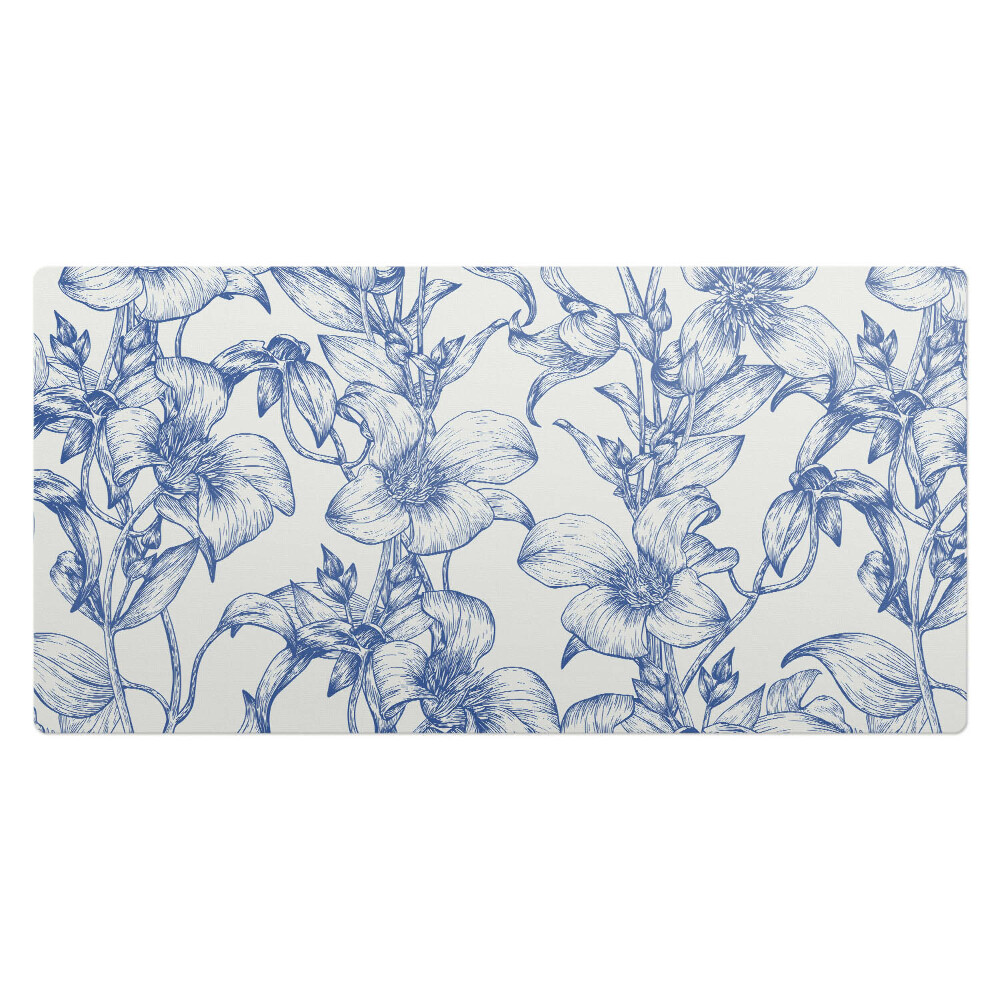 Duża podkładka ochronna na biurko Kwiatowy wzór pnączy