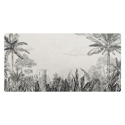 Duża podkładka na biurko dla dzieci Tropikalna ilustracja