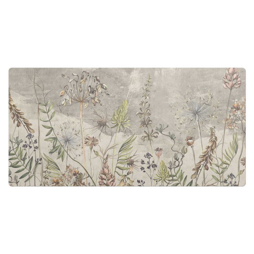 Duża podkładka na biurko dla dzieci Roślinny wzór vintage