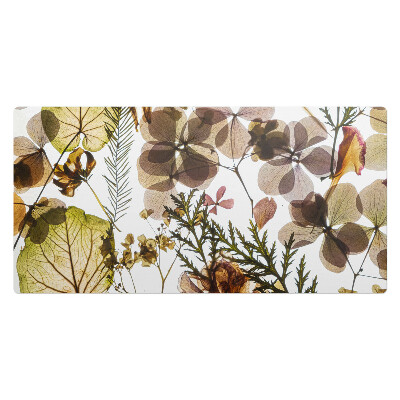 Mata na biurko Suszone liście i kwiaty