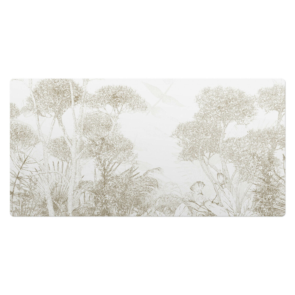 Podkładka na całe biurko Delikatne drzewa tropikalne