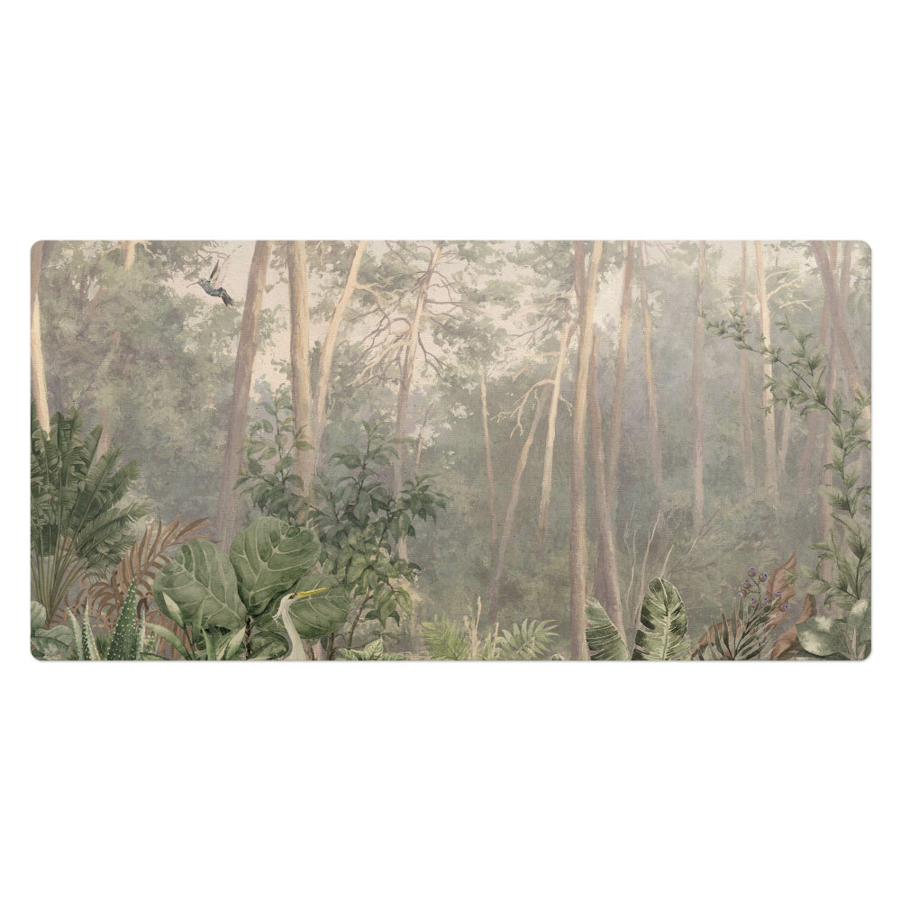 Mata ochronna na biurko Leśna panorama