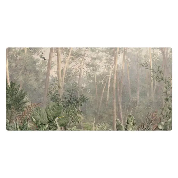 Mata ochronna na biurko Leśna panorama