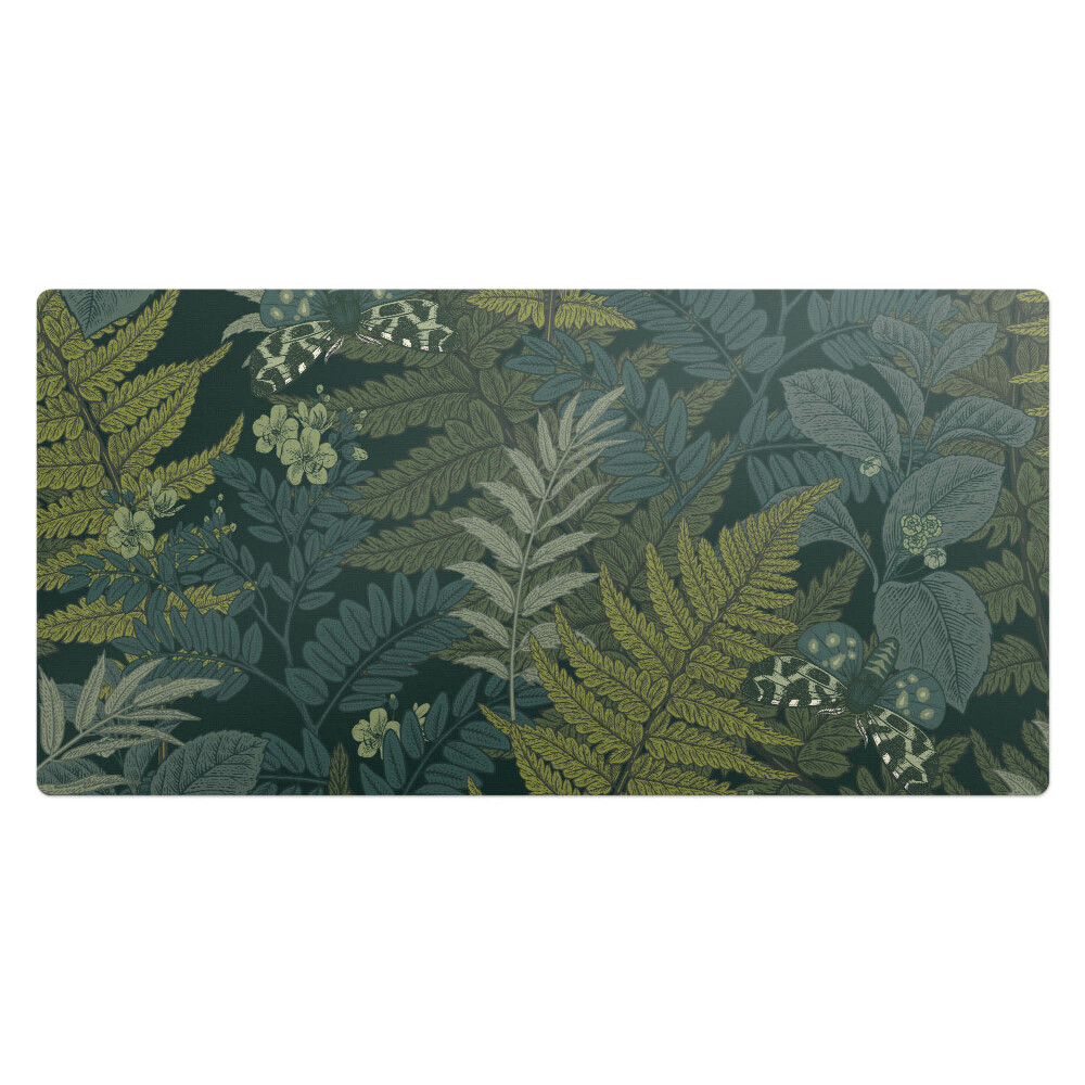 Mata na biurko Leśne liście i motyle