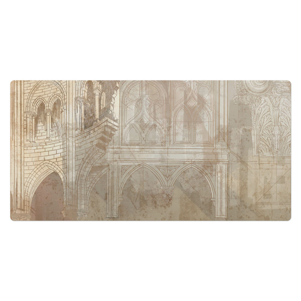 Mata na biurko Gotycka architektura