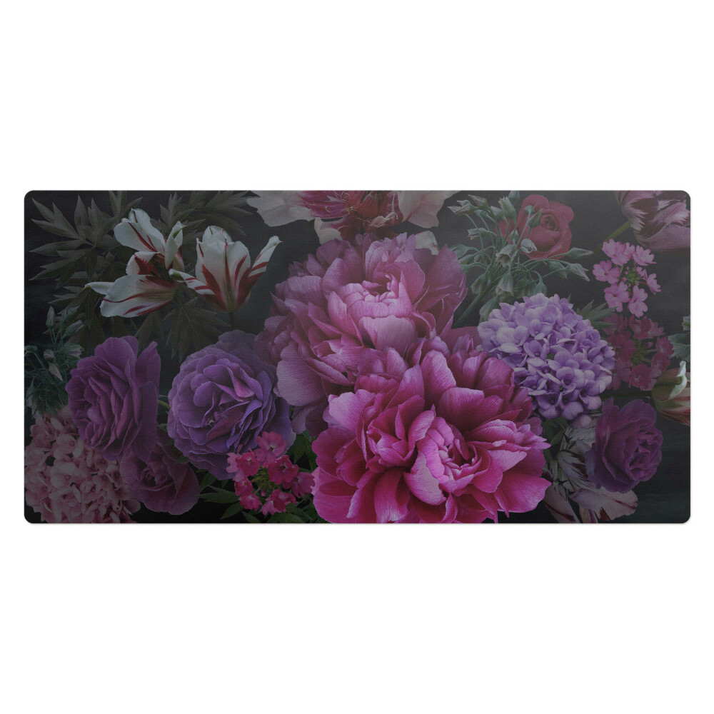 Duża podkładka na biurko dla dzieci Kwiaty w ciemności