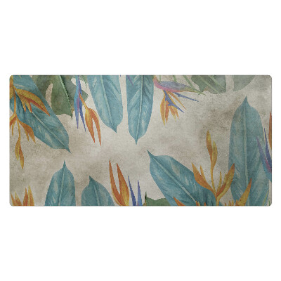 Podkład ochronny na biurko Egzotyczne liście i kwiaty