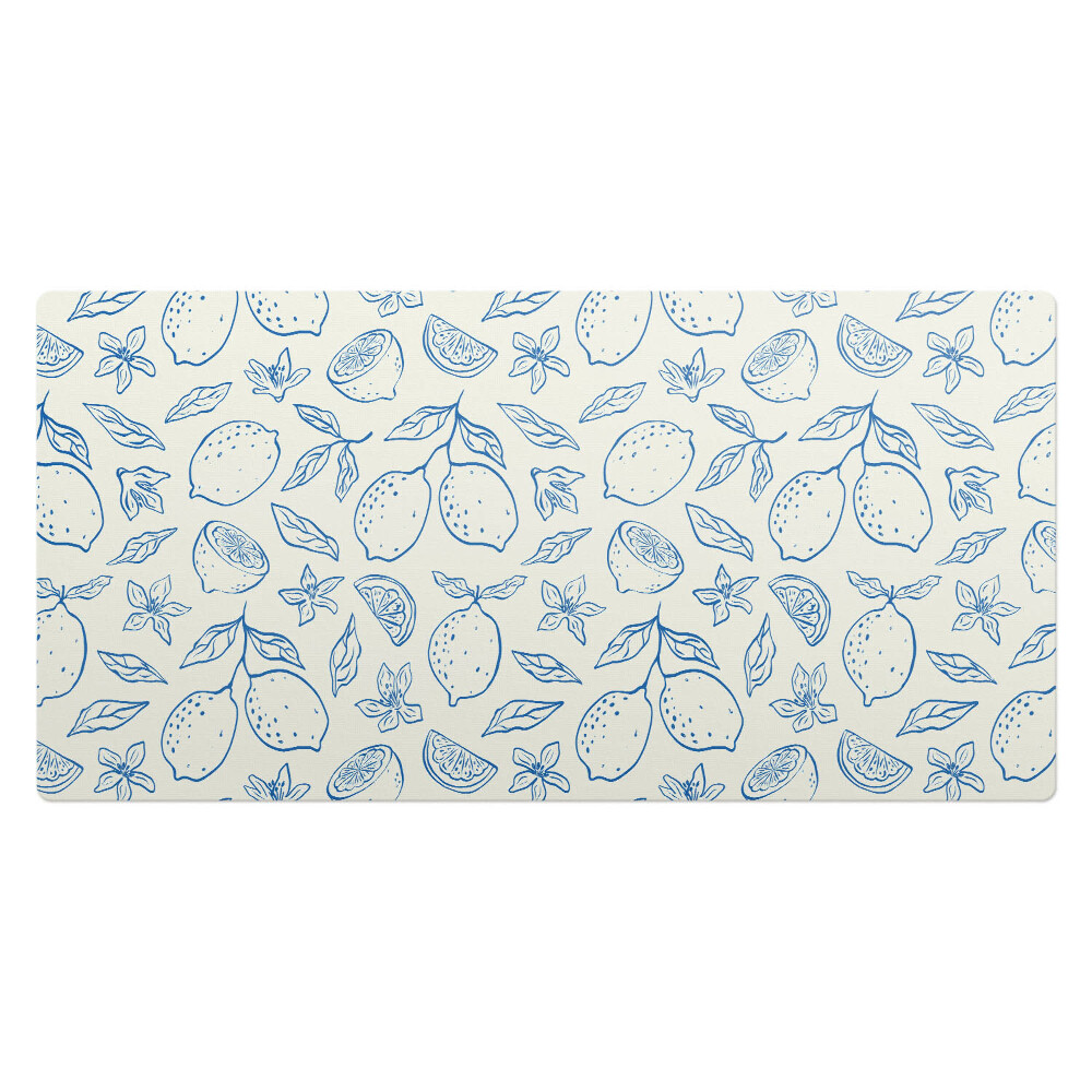 Podkład ochronny na biurko Cytrynowy wzór retro