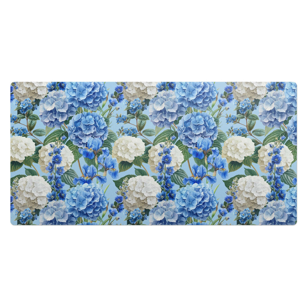 Duża podkładka na biurko Kwiatowy wzór hortensji