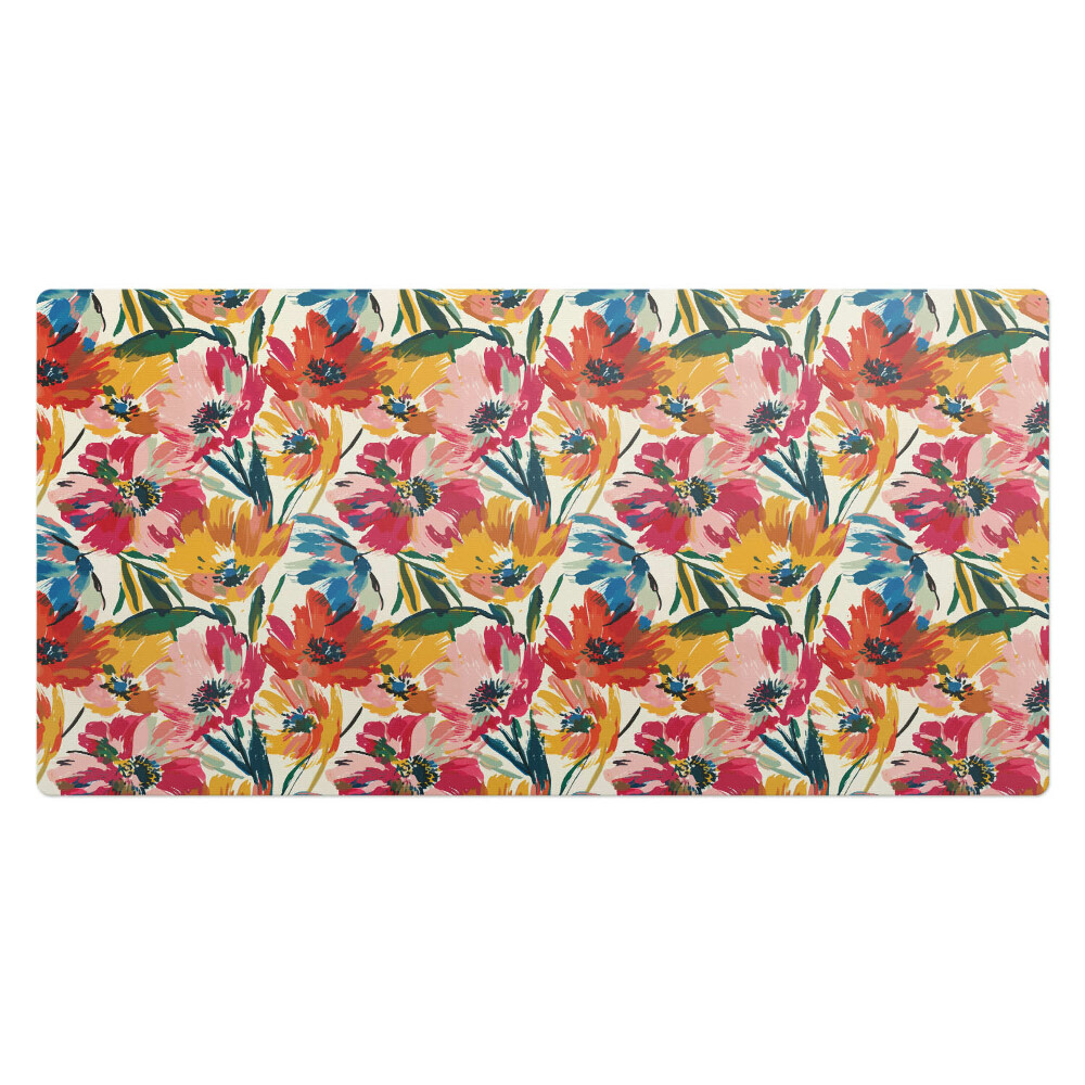 Podkładki na całe biurko Kwiatowy wzór abstrakcyjny