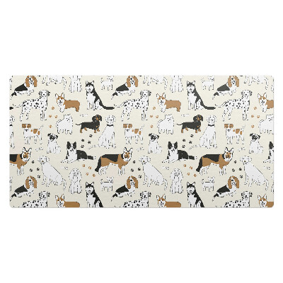Podkładka na całe biurko Wzór z psami