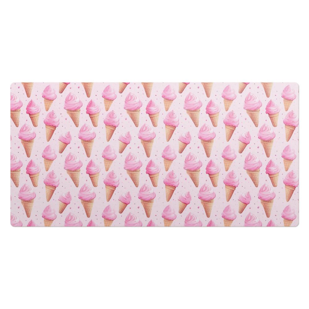 Duża podkładka ochronna na biurko Różowe lody w rożkach