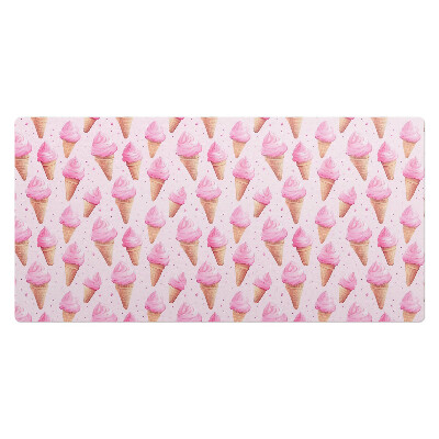 Duża podkładka ochronna na biurko Różowe lody w rożkach