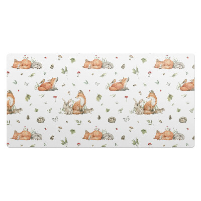 Duża podkładka ochronna na biurko Leśne zwierzęta wzór