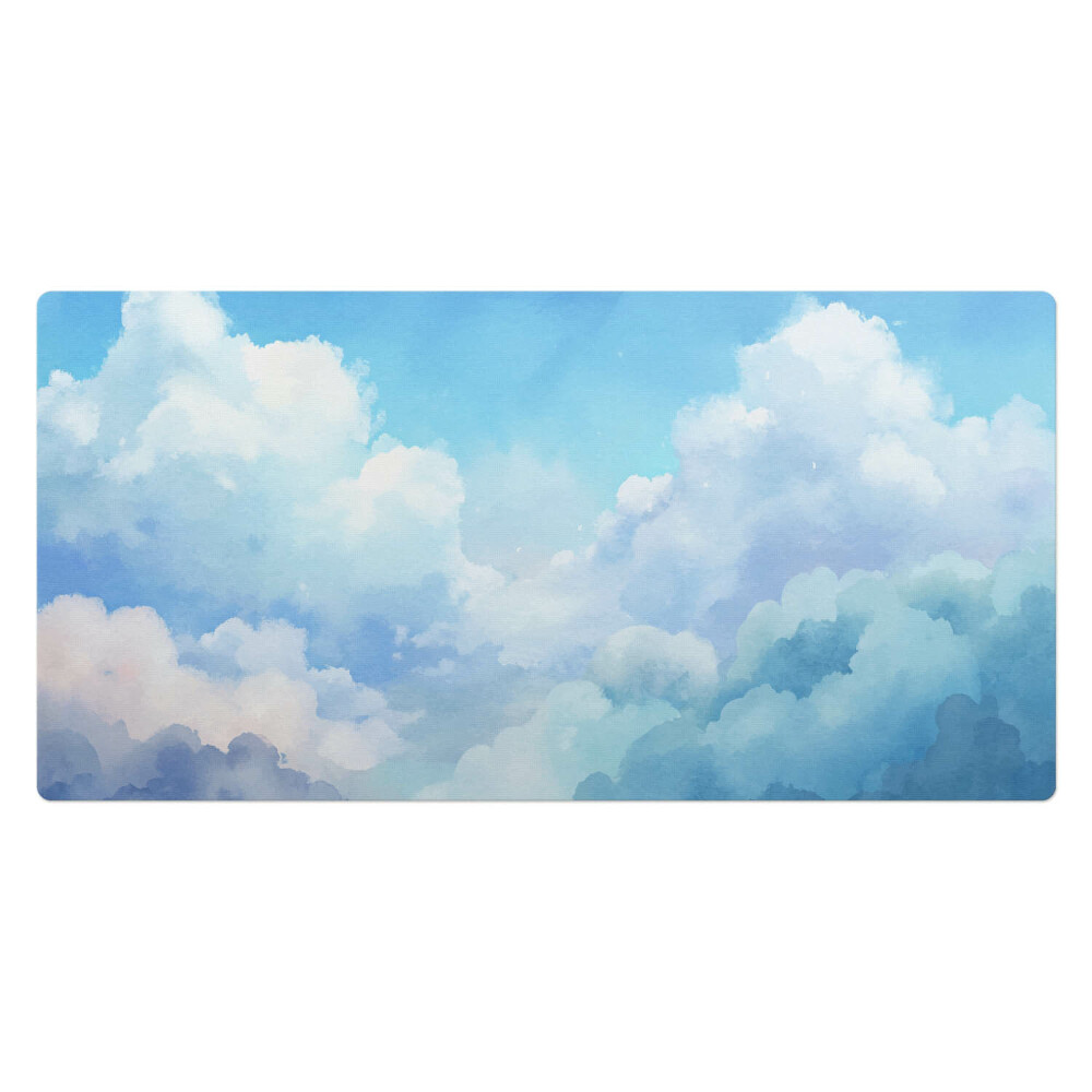 Duża podkładka na biurko dla dzieci Malowane chmury