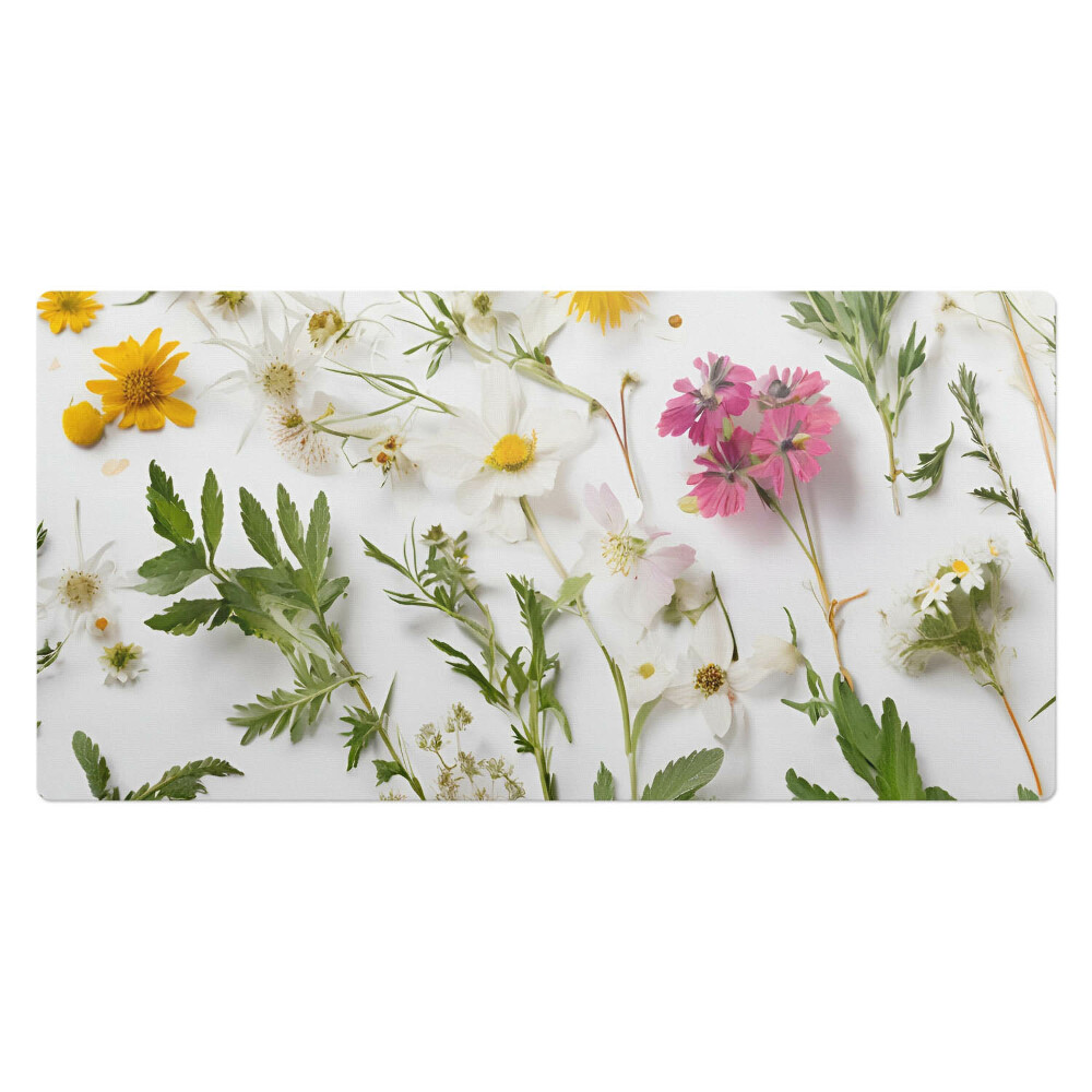 Mata ochronna na biurko Kwiaty i liście