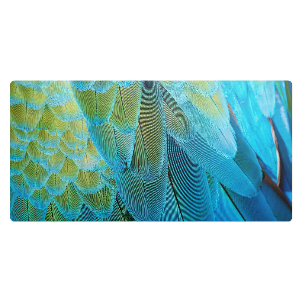 Duża podkładka na biurko dla dzieci Pióra ptaka z bliska