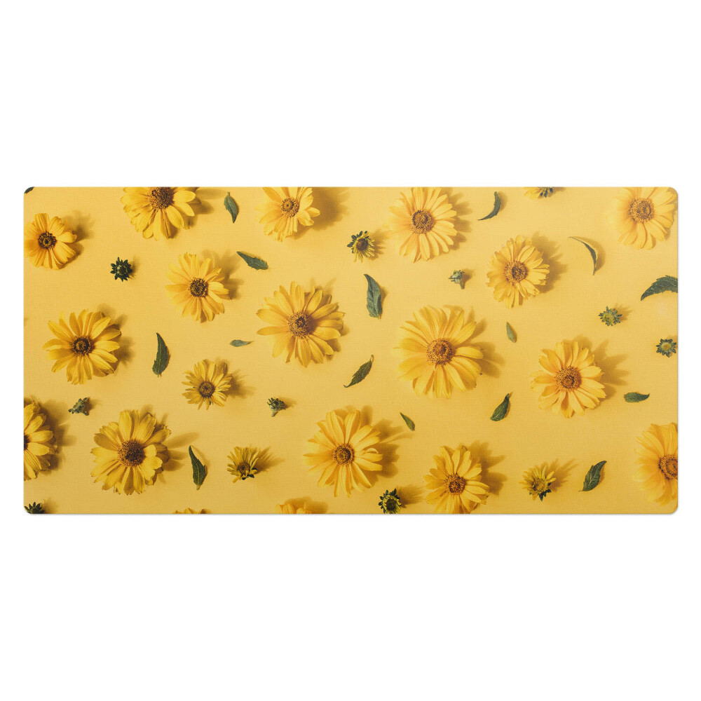 Duża podkładka na biurko dla dzieci Kwiaty na tle