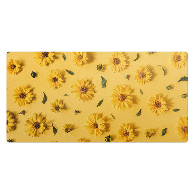 Duża podkładka na biurko dla dzieci Kwiaty na tle