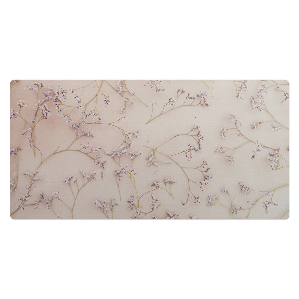 Mata ochronna na biurko Delikatne kwiaty na tle