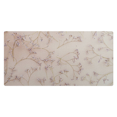 Mata ochronna na biurko Delikatne kwiaty na tle